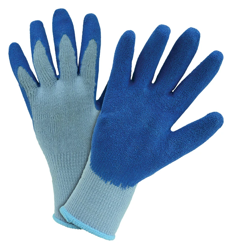 30500/l Large Blue/gray Latex Dipped String Knit Work Gloves 1 Pk