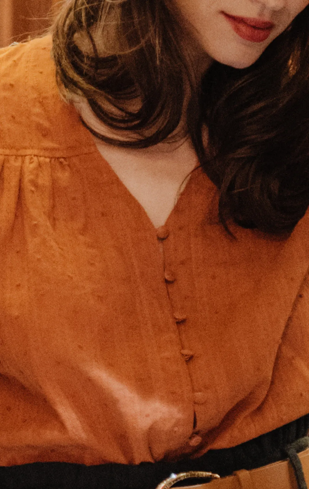 Blouse Alexia Pico Ocre