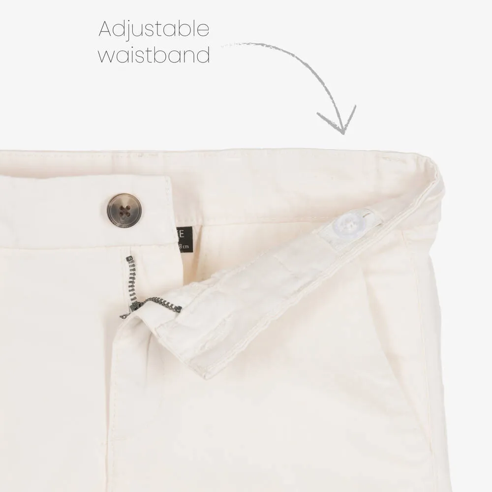 Boys Ivory Chino Shorts