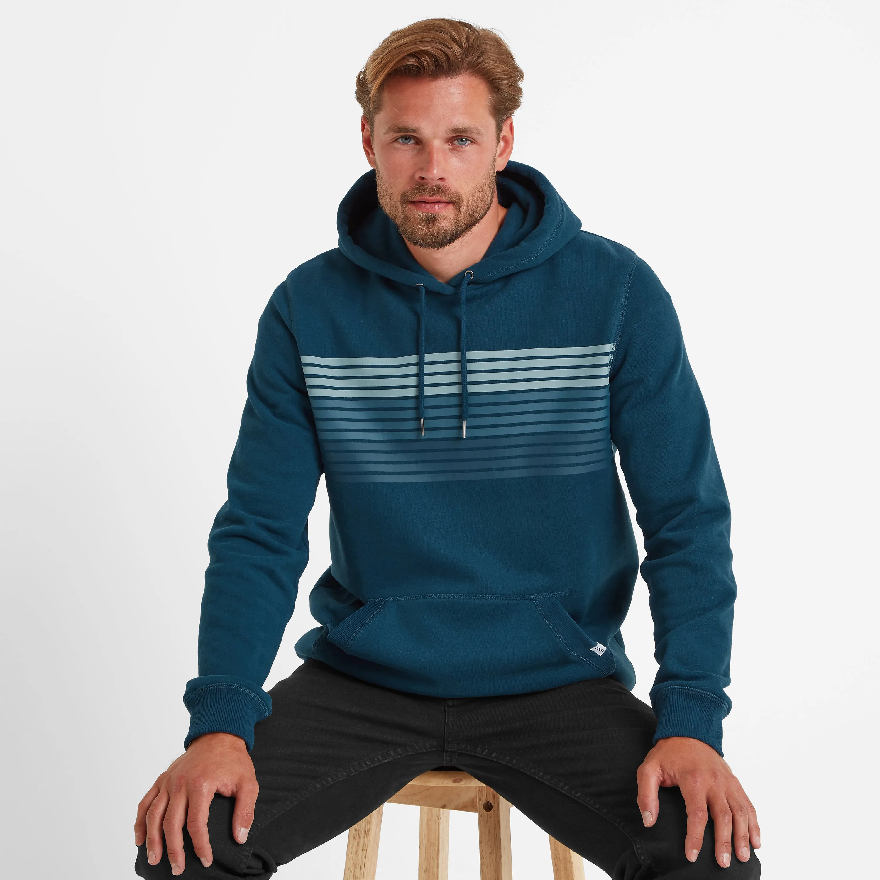 Duxford Mens Overhead Hoody - Marine Blue