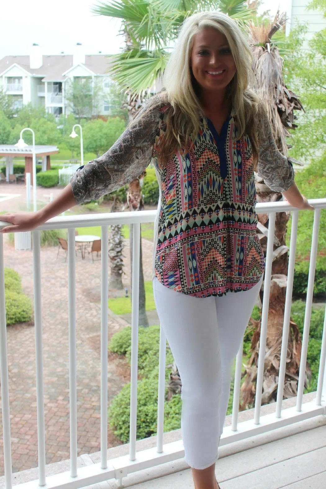 Geometric Blouse