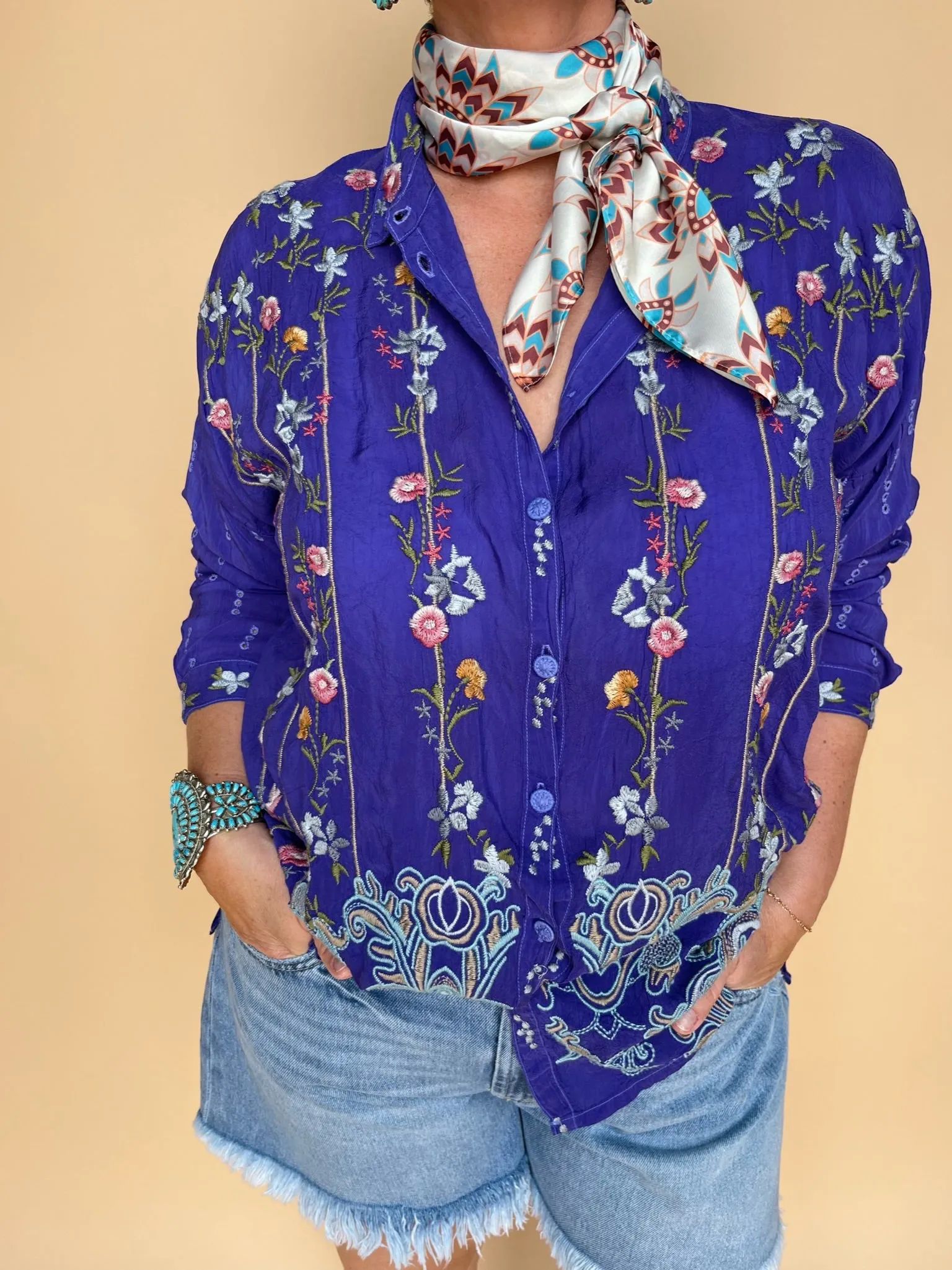 Ice Paisley Blouse