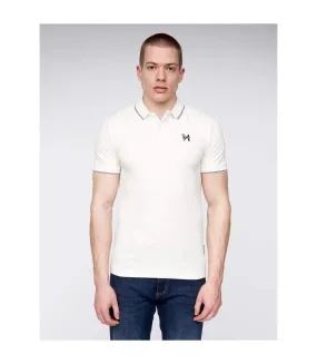 Mens moorehen polo shirt white Henleys