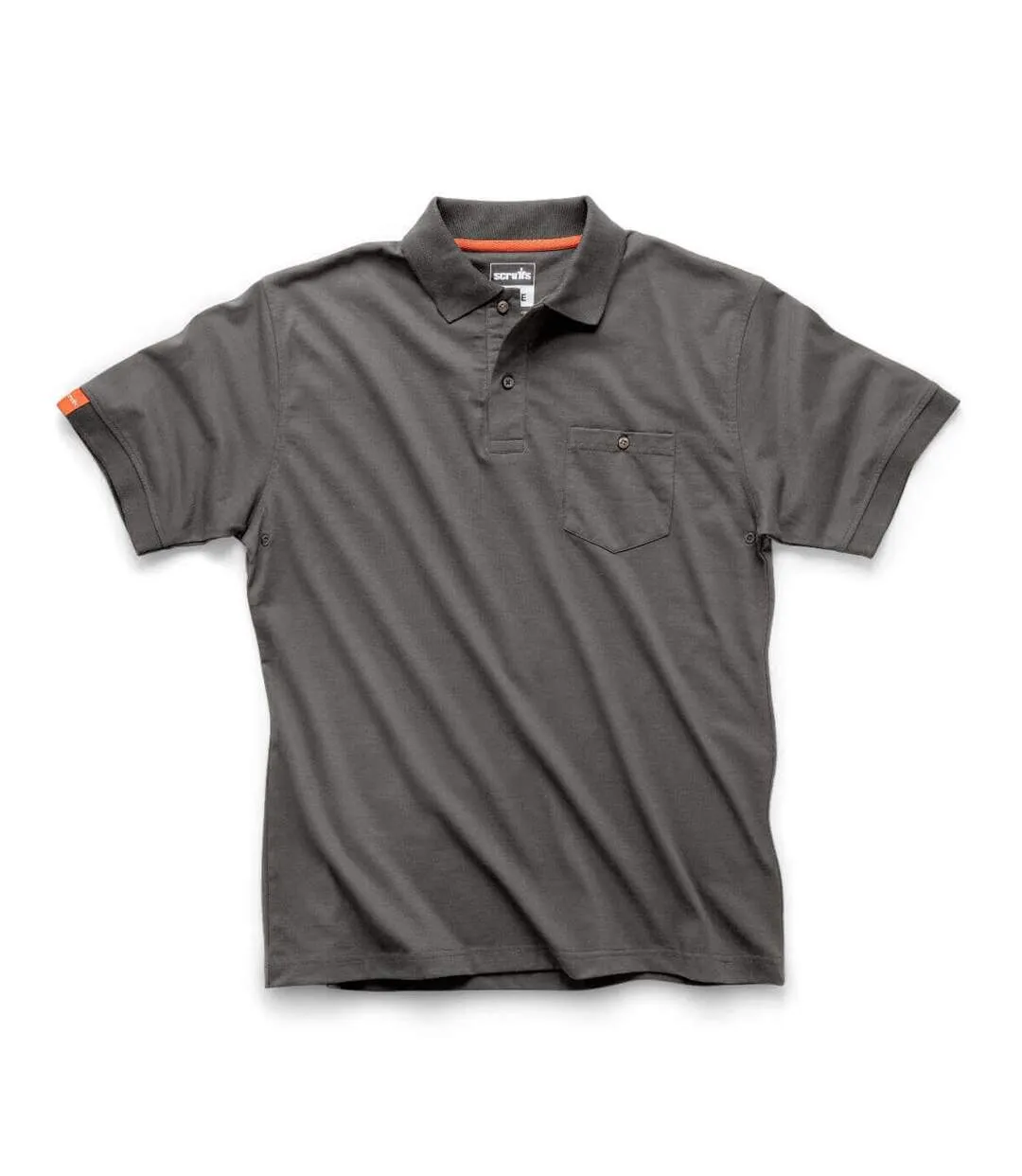 Mens polo shirt graphite Scruffs