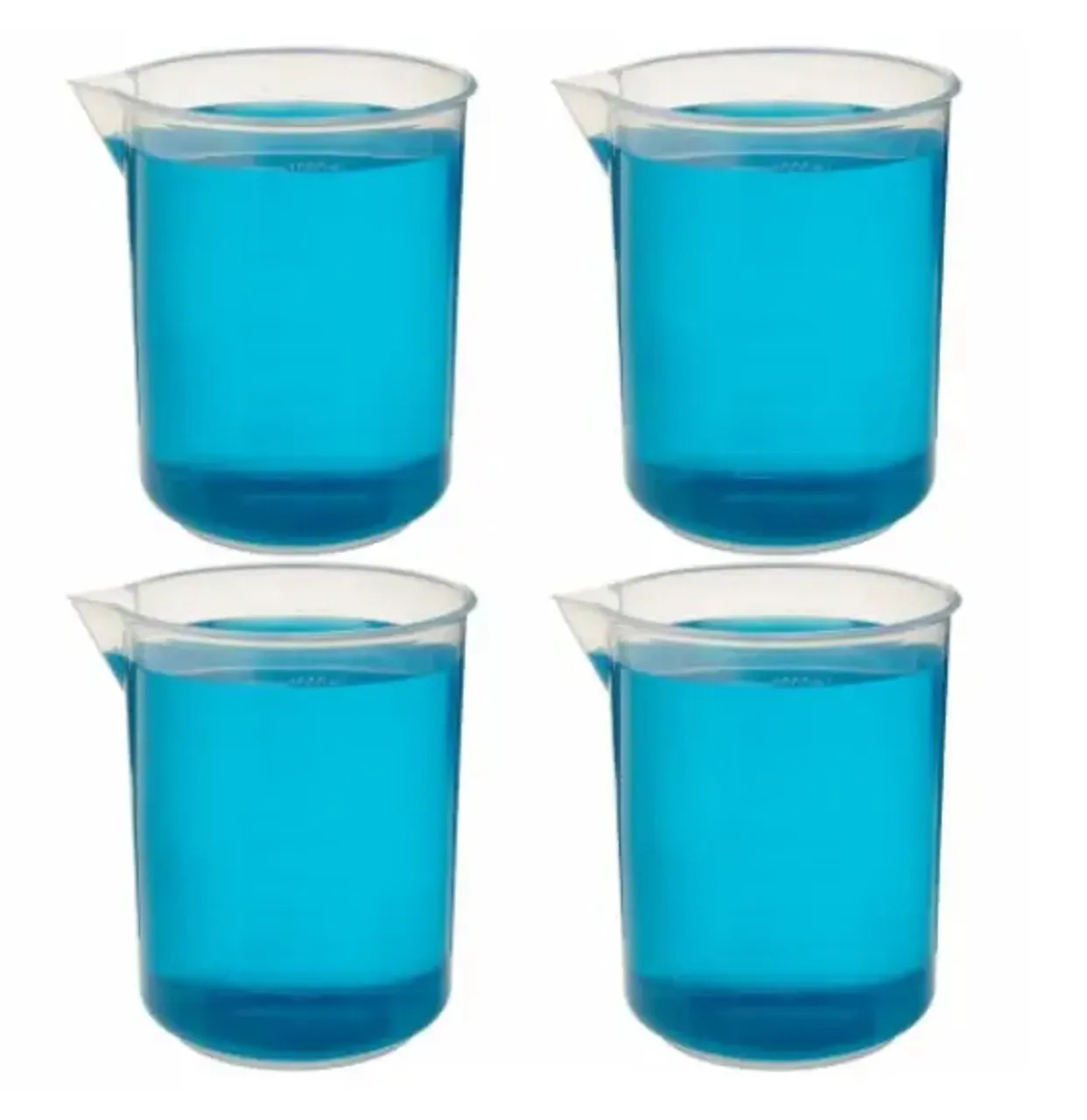 PLASTIC GRADUATED BEAKER, 1000ML  POLYPROPYLENE
