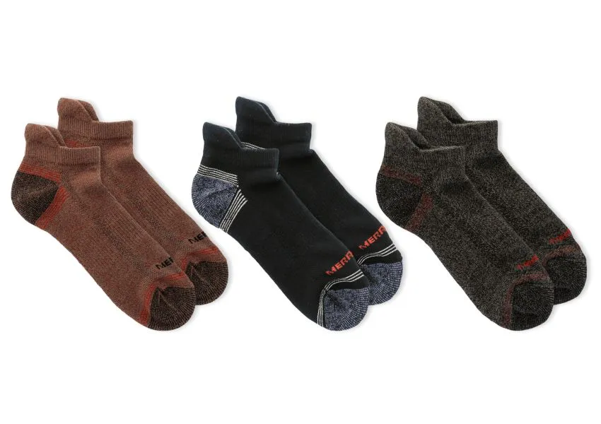 Repreve 3-Pack Low Cut Tab Socks Brick