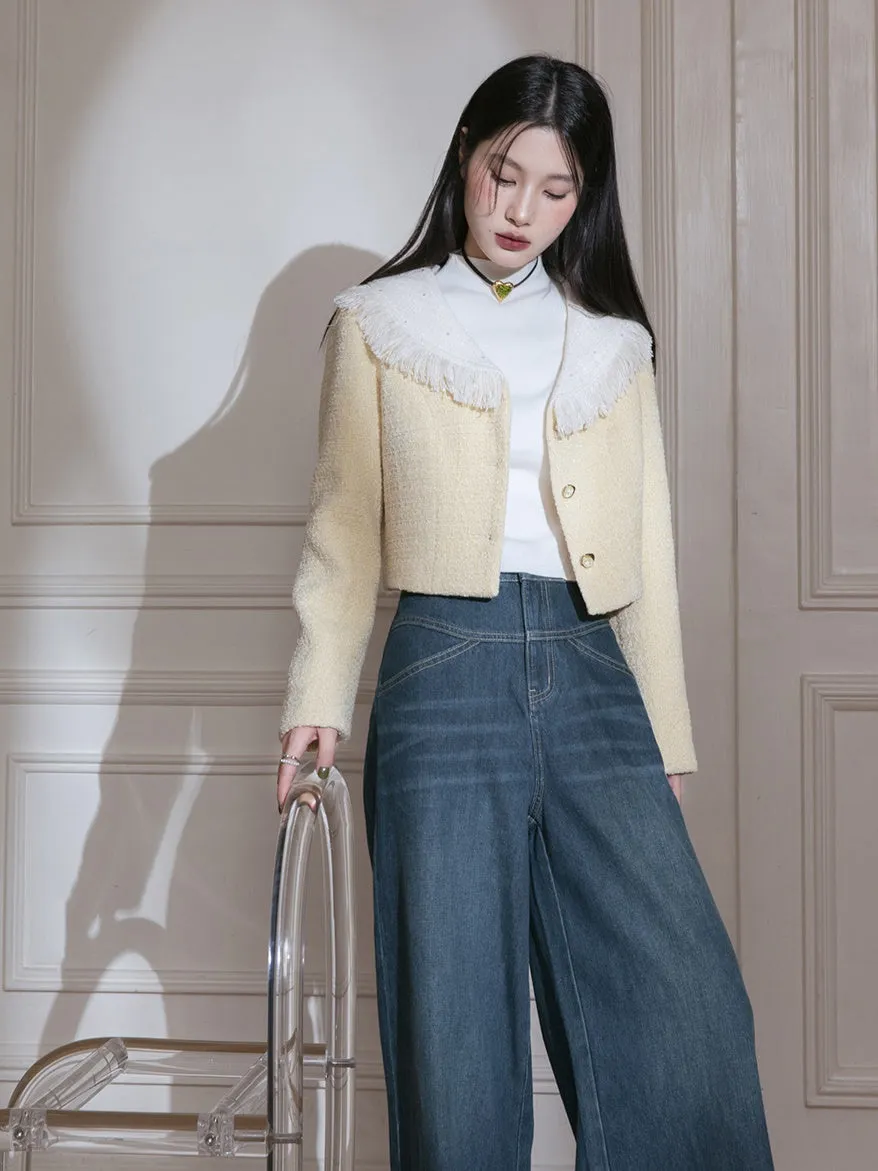 Small Fragrant Fringe Jacket & Skirt Set-up