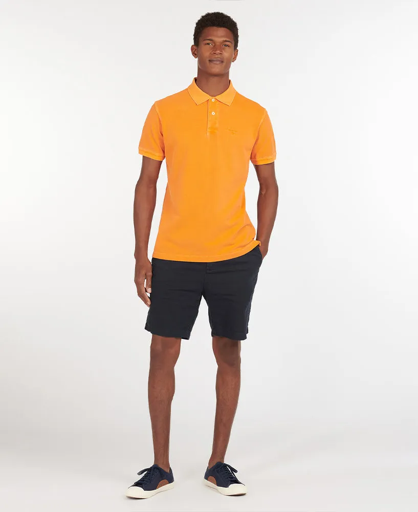 Washed Sports Polo Shirt                             Acid Orange